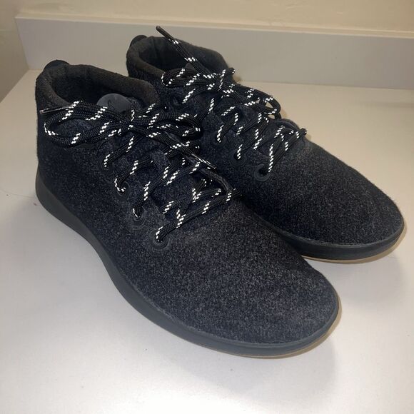 Allbirds Men’s Mizzle Wool Runner Water Repellent Sneaker Natural Black Khaki 11 - Picture 2 of 12